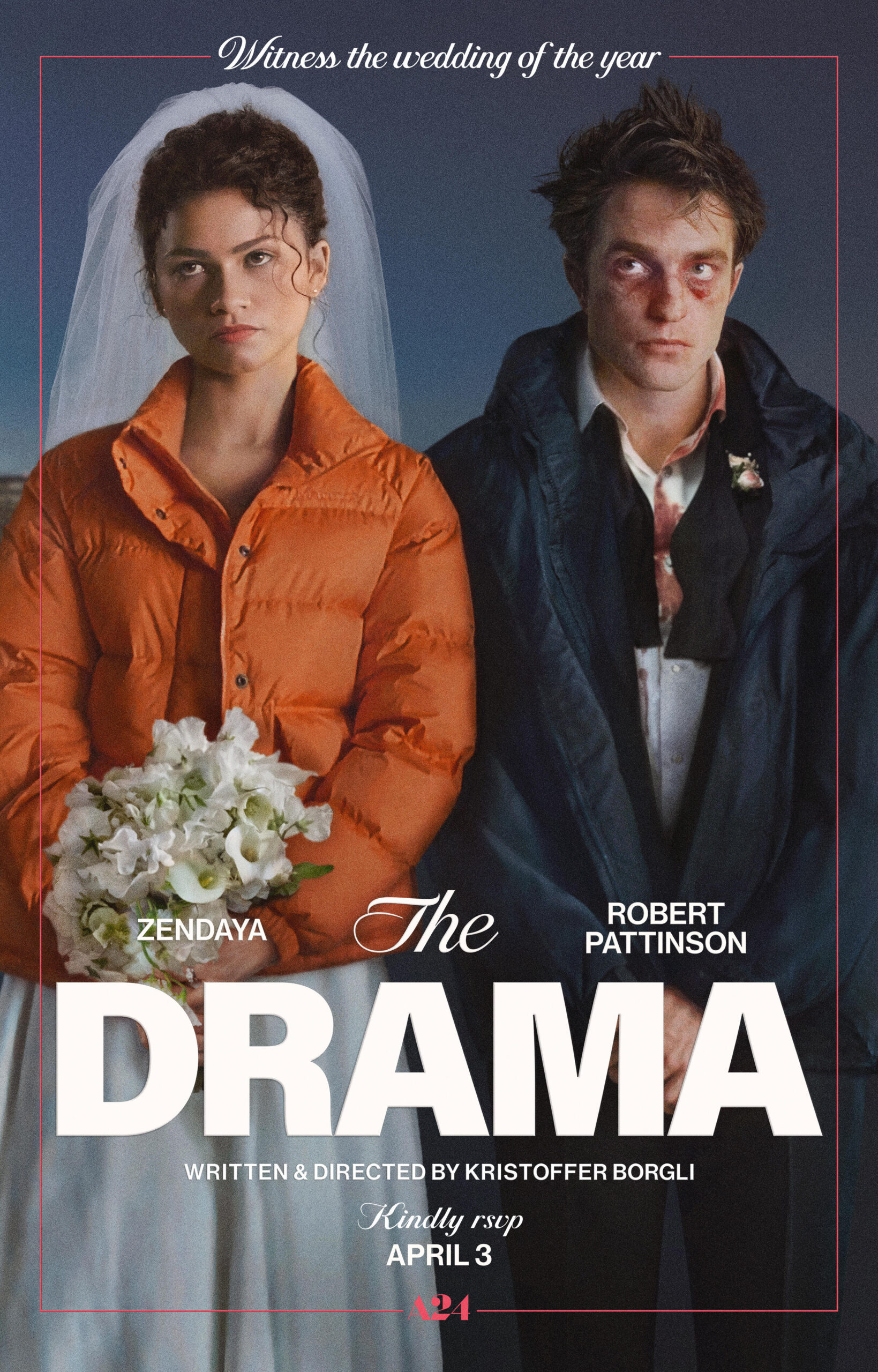 The Drama (2026) afişi The Drama (2026) A24 tanıtım afişi